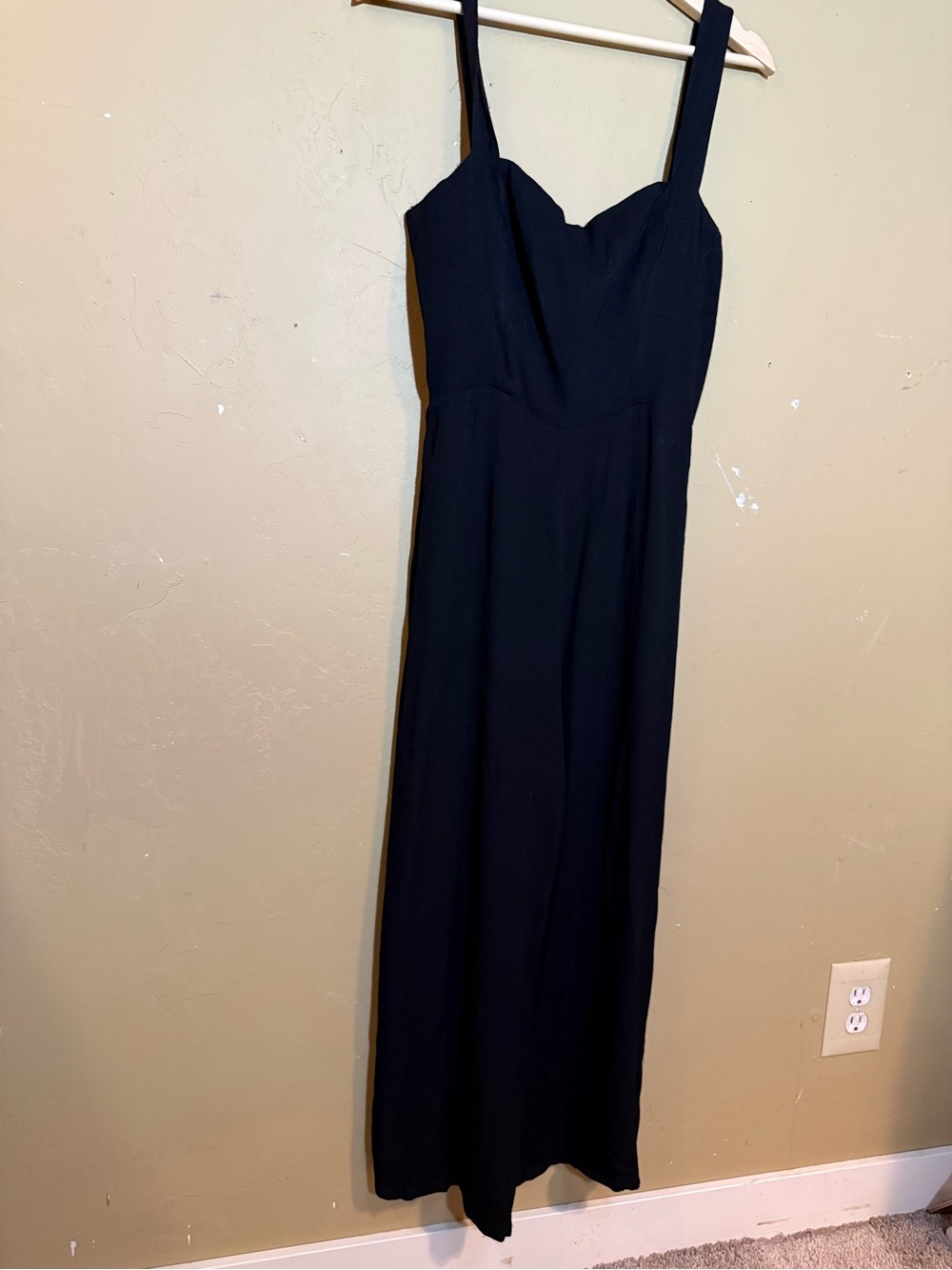 Reformation Black Wide Leg Jumpsuit Size